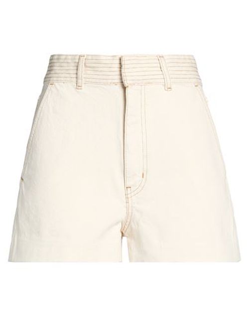 The Trapunto Short Woman Denim shorts Beige Size 26 Cotton