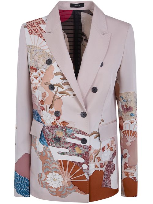 Ibrigu Double Breasted "Komon" Kimono Jacket