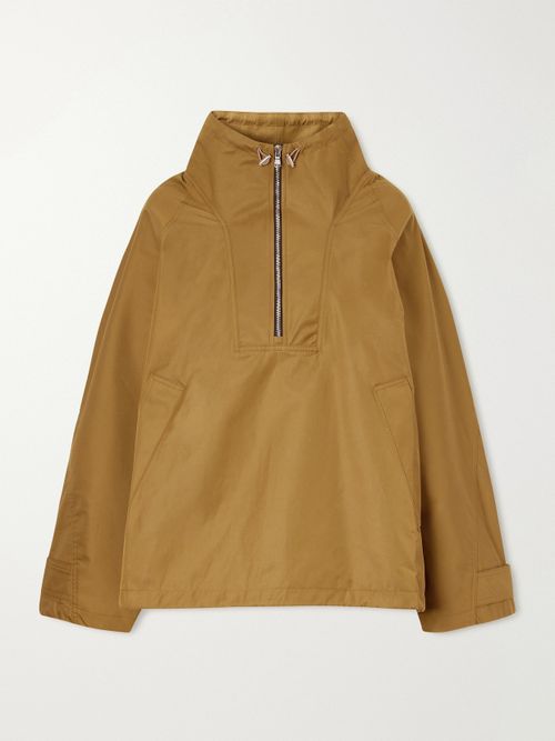 Coulson Half-zip Cotton-blend Shell Jacket - Green