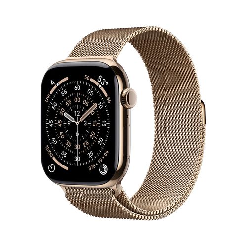 Watch Series 11 GPS + Cellular 42mm Titanium Case:- Gold