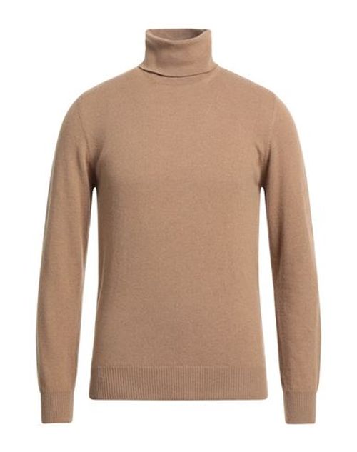 Alpha Studio Man Turtleneck Camel Size 44 Geelong Wool