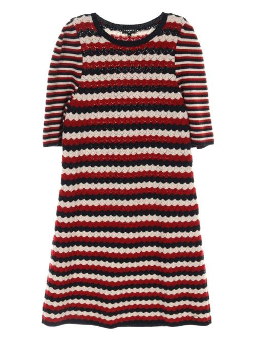 CHANEL Pre-Owned 1986-1988 cashmere dress - Blue