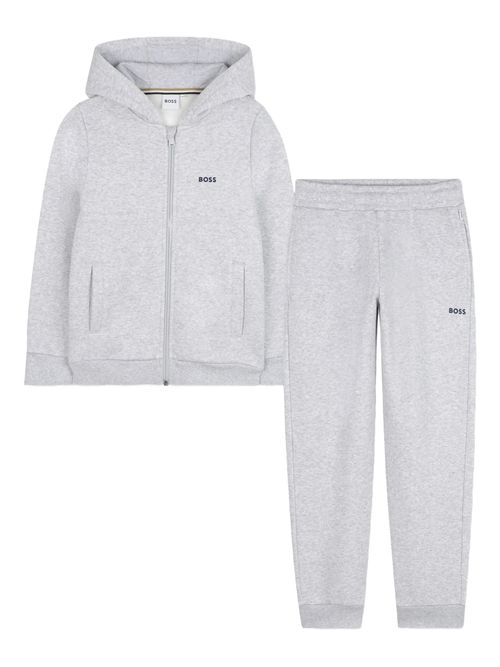 Boys' Zip-Up Hooded Top with Cuffed Bottoms