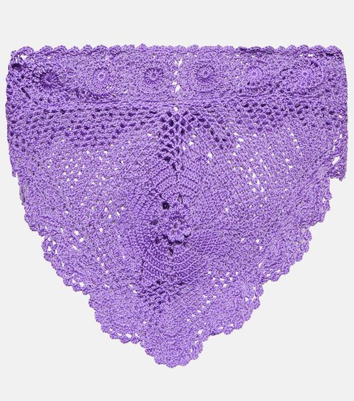 Triangular crochet top