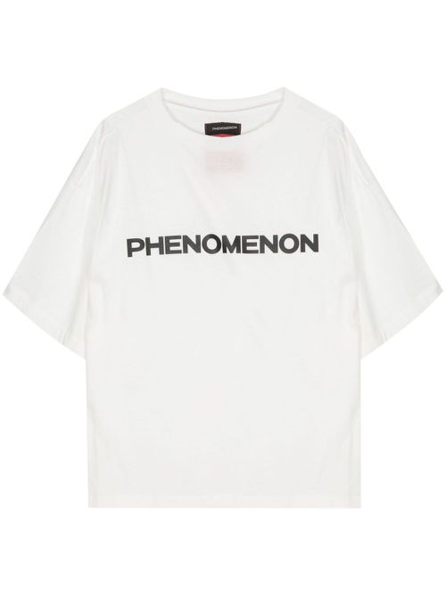 X Phenomenon logo-print cotton T-shirt - White