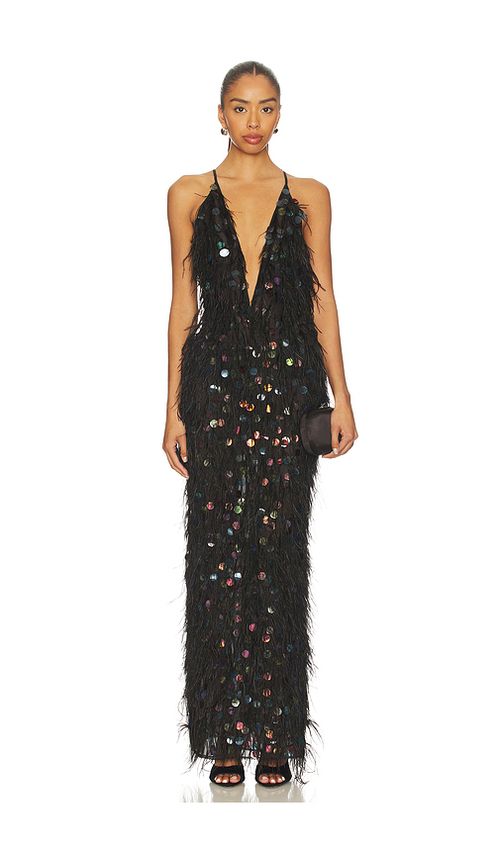 Cult Gaia Almira Gown in Black. 0. Also