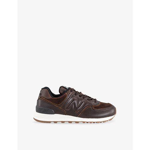Womens 574 Leather Trainers
