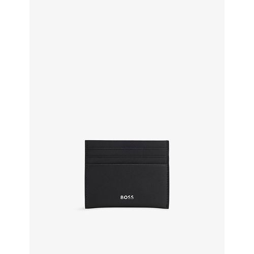 Mens Logo Leather Card Holder