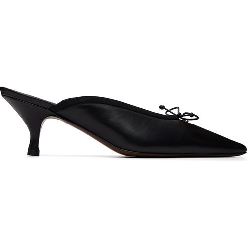 Black Margo Mule Heels