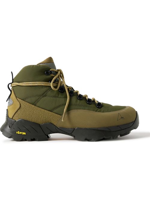 Andreas Suede and Rubber-Trimmed Ripstop Hiking Boots