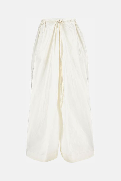 White Wide-leg Trouser