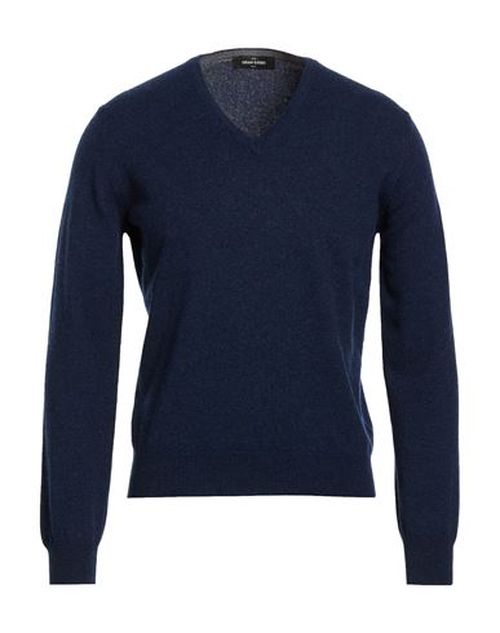 Man Sweater Navy Size 36 Virgin Wool