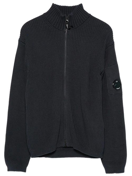 Lens-Detail Ribbed Sweater