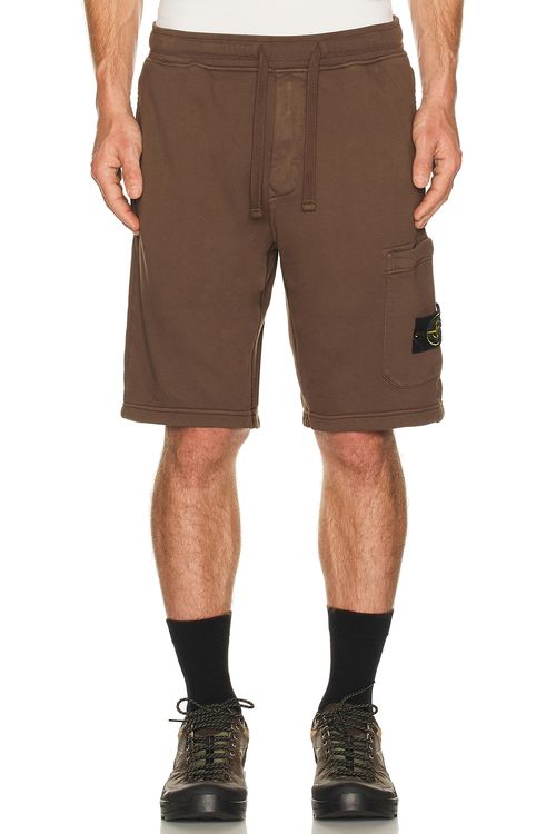 Stone Island Garment Dyed Shorts in Umber - Brown. XXL/2X also in XL/1X
