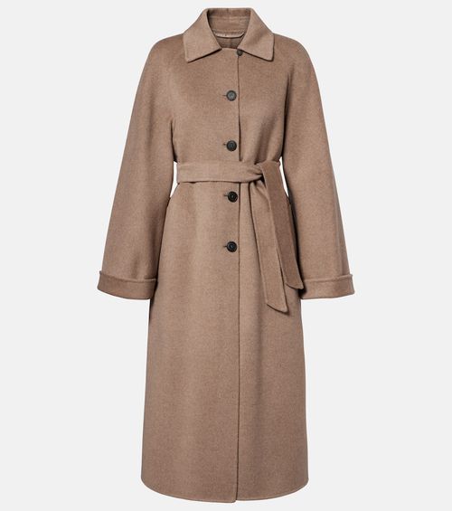 Centro belted cashmere coat