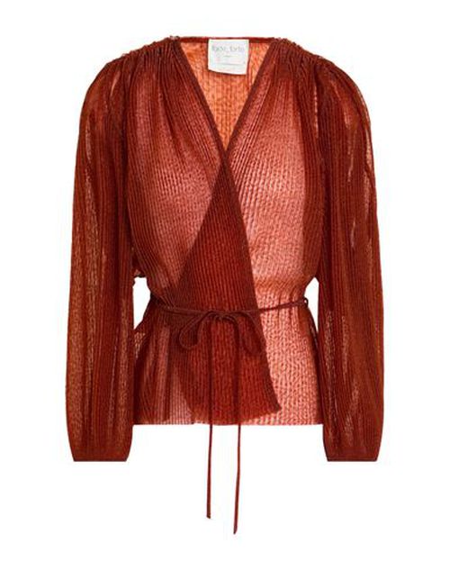 Forte_forte Woman Shirt Brick Size 0 Polyester, Metallic Polyester