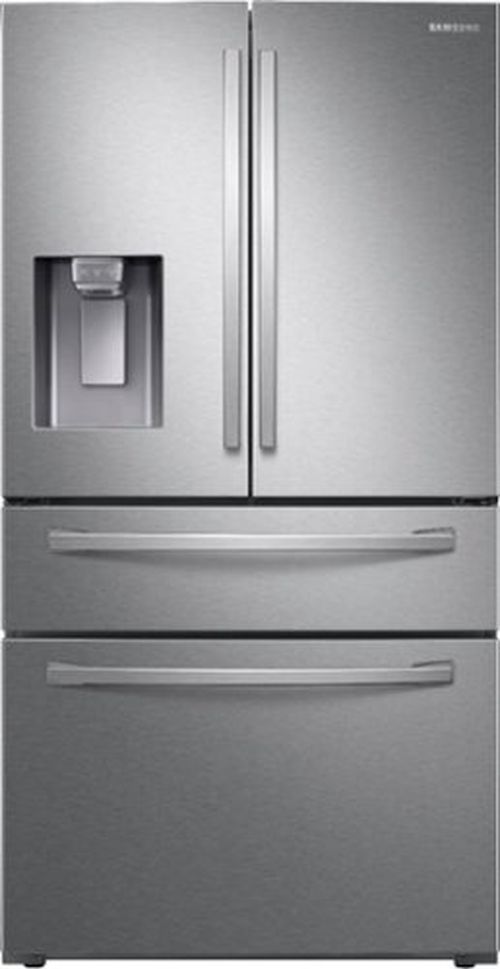 28  cu. ft. 4-Door French Door Smart Refrigerator with FlexZone Drawer - Stainless Steel