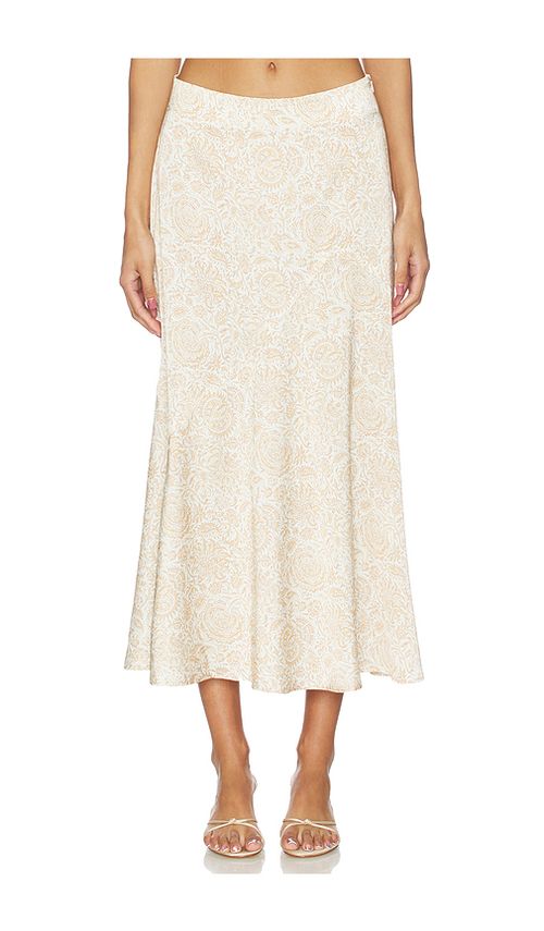 Rosewater House Zoya Skirt in Cream,Orange. - L also in
