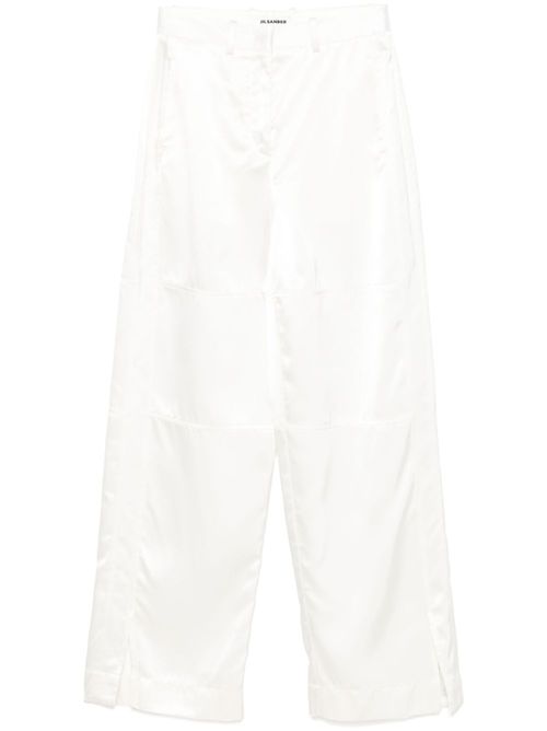 Satin trousers - White