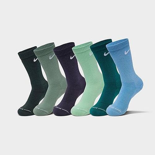 Men's Everyday Elevated Crew Socks (6-Pack) in Spruce/Blue/Steam