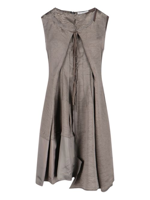 Lightweight Acetate & Viscose Draped Dress