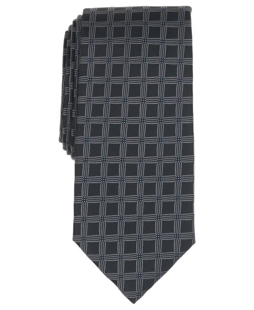 Men's Serenity Grid Classic Tie - Black