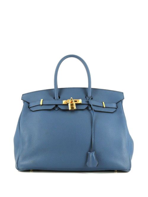 Pre-owned Birkin 35 handbag - Blue