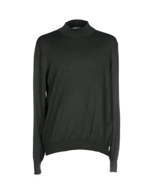 Man Turtleneck Dark green Size 48 Virgin Wool