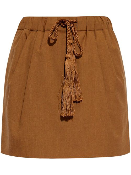 Tabarin mini skirt - Brown