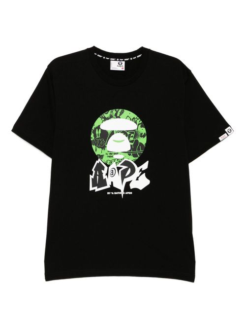 Moonface logo T-shirt - Black