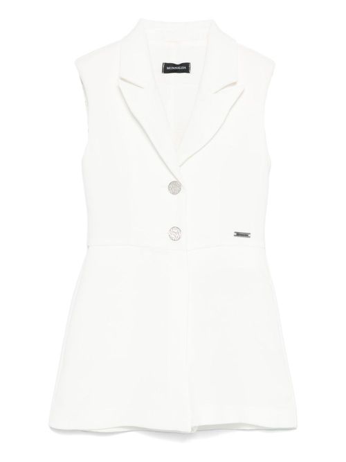 Crepe playsuit - White