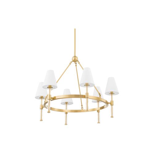 Mitzi Janelle 6-Light Chandelier in Aged Bra