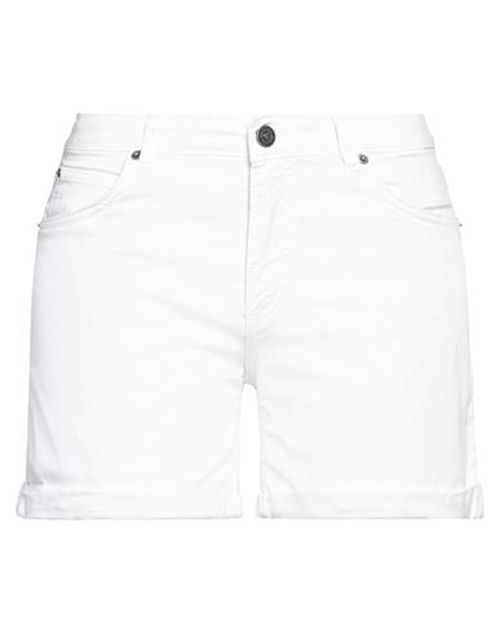 Woman Shorts & Bermuda Shorts White Size 26 Cotton, Elastane