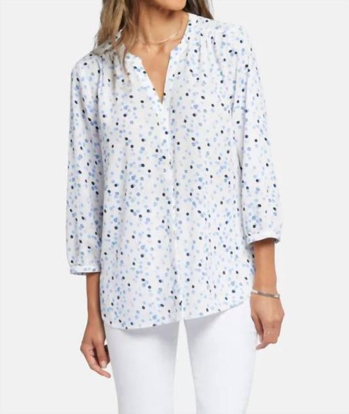 Pintuck Blouse In Leyla Dots