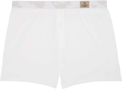 Vivienne Westwood White Organic Cotton Jersey Boxers