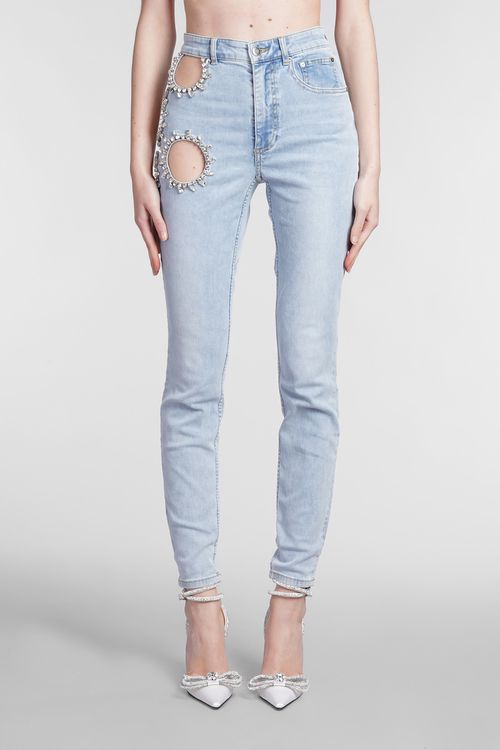 Jeans In Cyan Denim