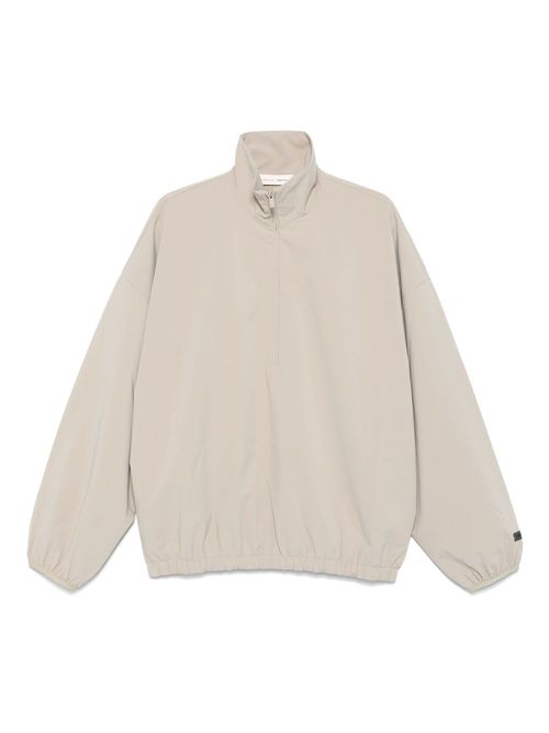 Logo-print jacket - Neutrals