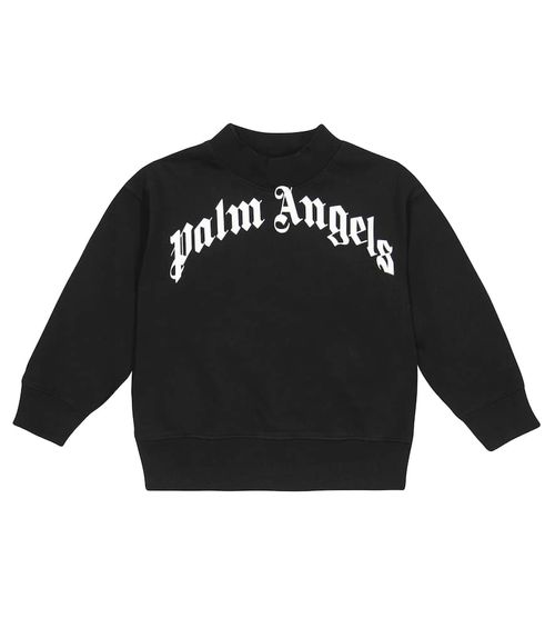 Palm Angels Kids Logo cotton sweatshirt