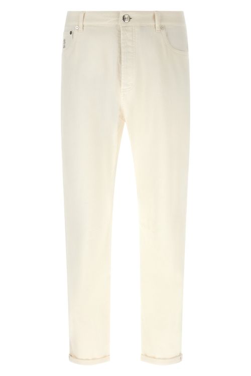 Logo Embroidery Jeans