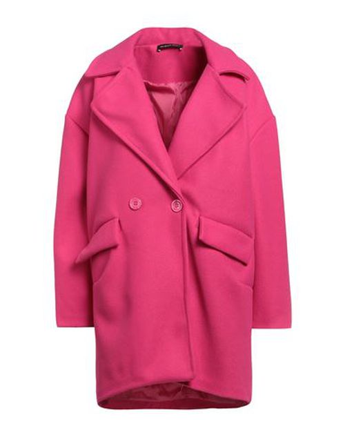 Woman Coat Fuchsia Size ONESIZE Polyester, Viscose, Elastane