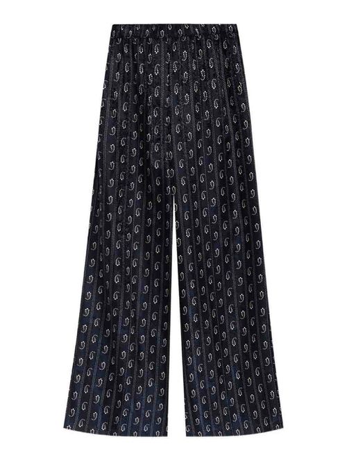 Jacquard Silk Trousers