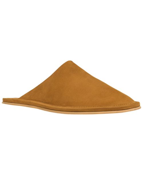 Men's Palermo Nubuck Leather Slippers - Harvest Dune Buckwheat Nubuck