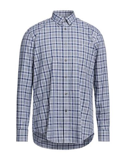 Harmont & Blaine Man Shirt Midnight blue Size M Cotton