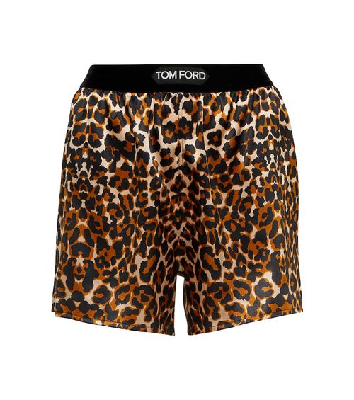 Leopard-print shorts
