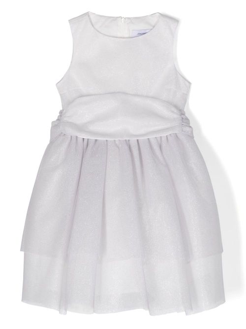 Glittered full-skirt dress - Silver