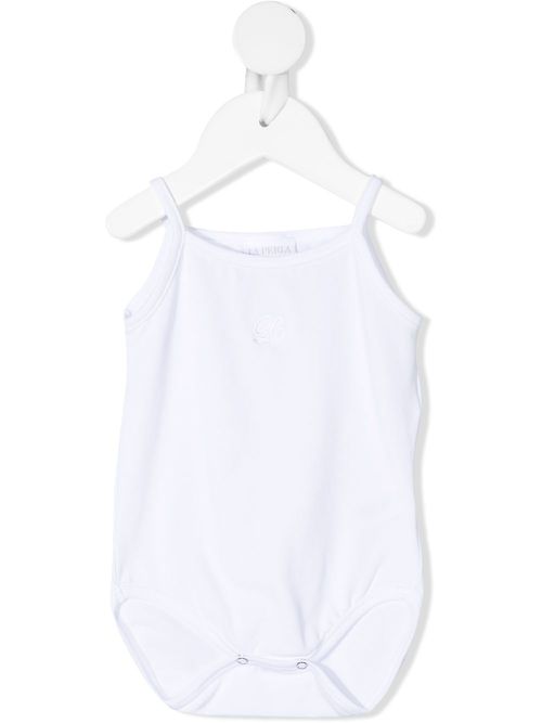 Sleeveless cotton body - White