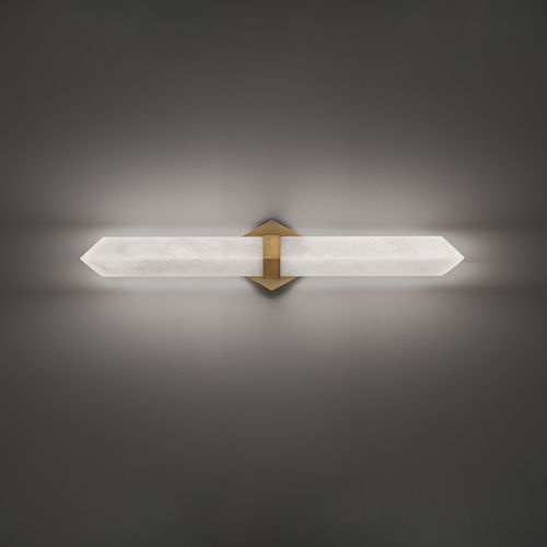 Aged Brass LED Bathroom Bathroom Vanity Light Bathroom Vanity Light from the Javelin Collection