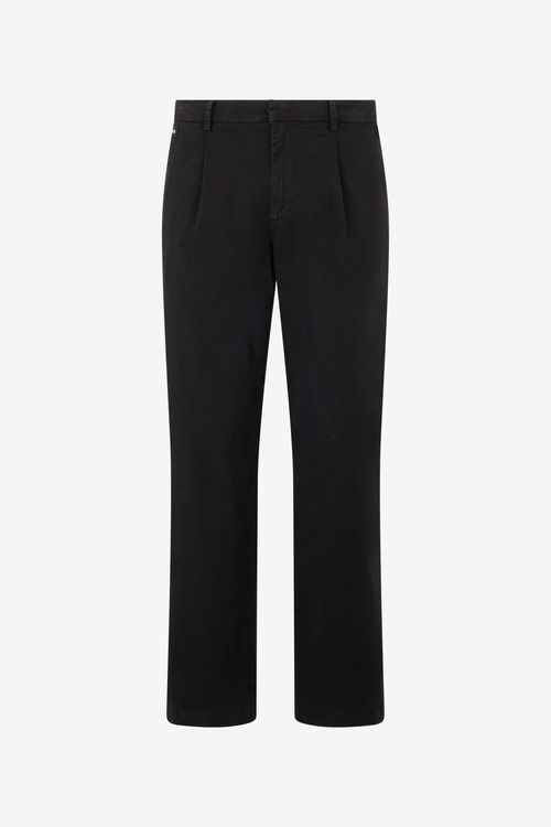Black Pleated Trousers