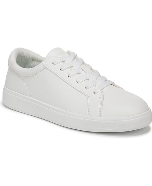 Women's Vivienne Lace-Up Sneakers - White Faux Leather