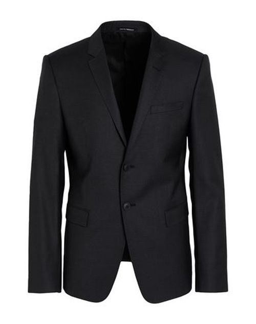 Man Blazer Charcoal Size 34 Virgin Wool